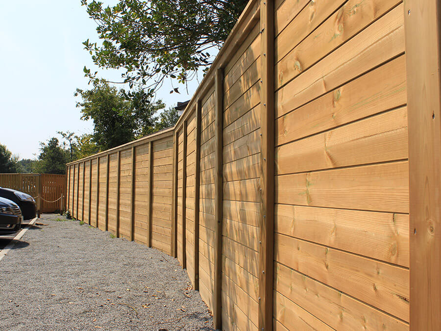 Timber noise barriers