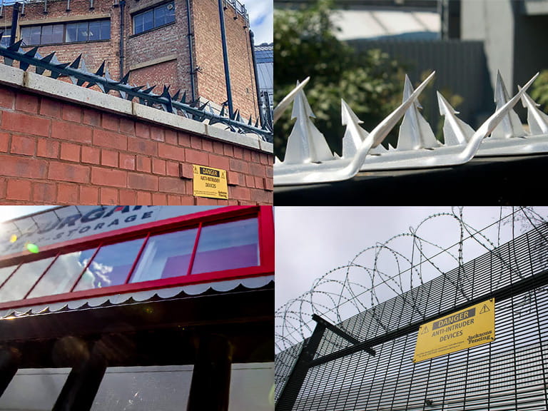 fence spikes and security toppings