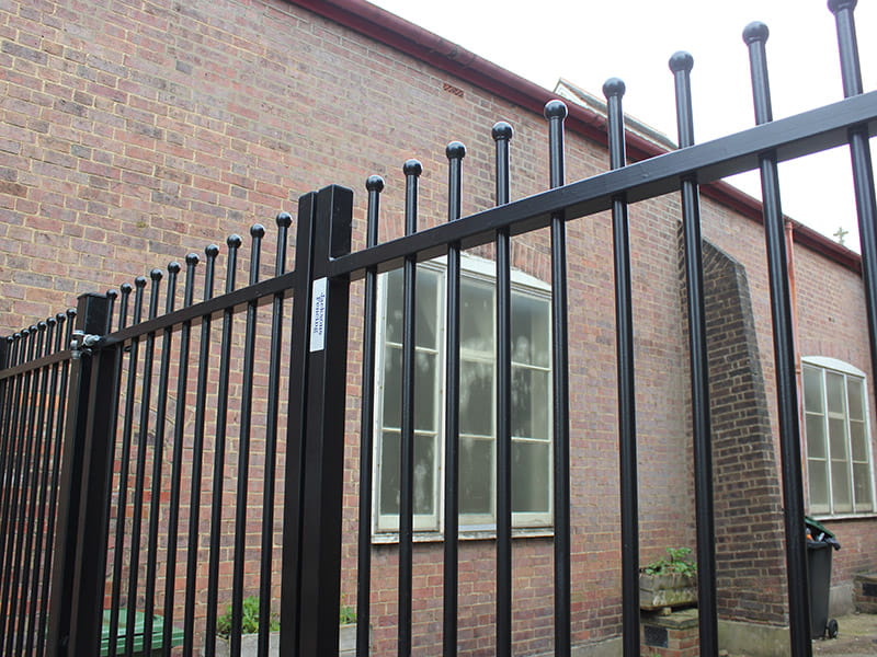 ball top metal railings