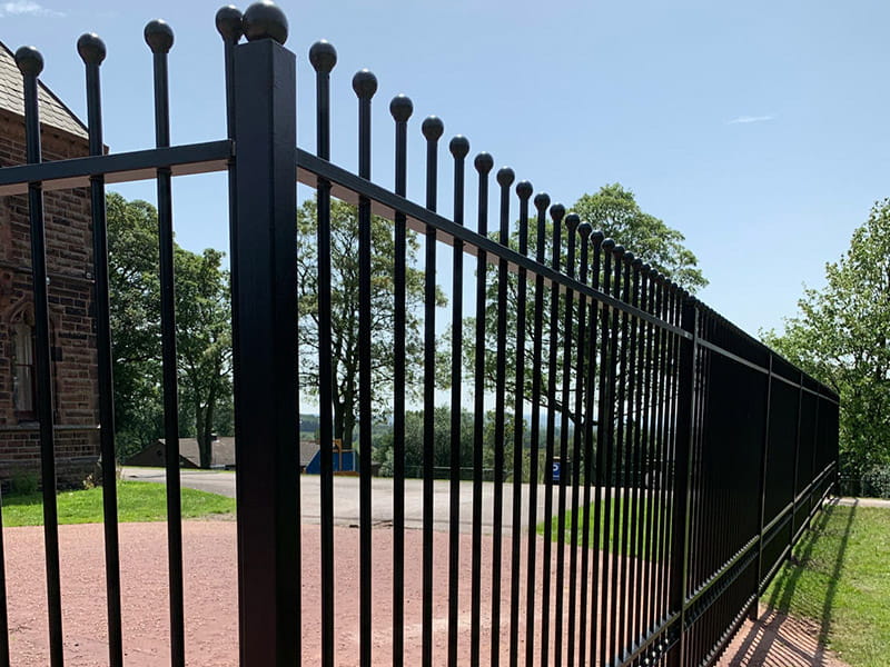 Ball top ornamental railings