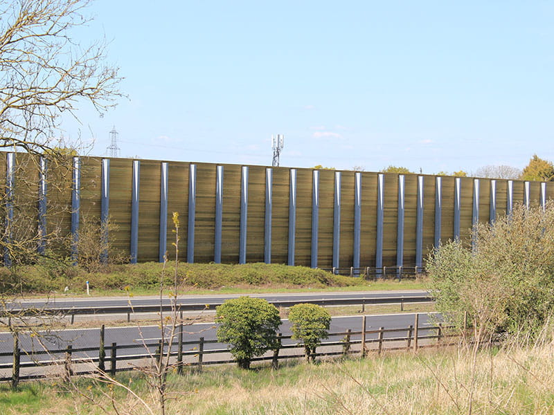 Road noise barrier