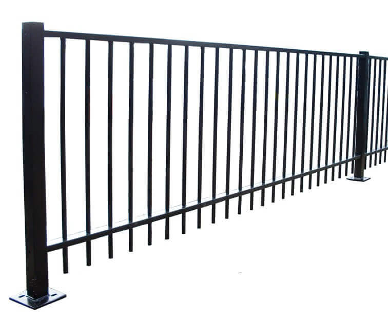 Sentry Residential Metal Railings Baseplated Posts