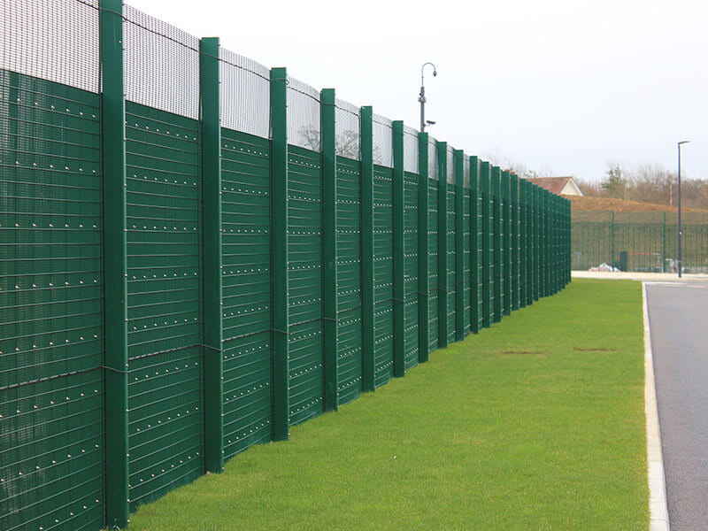 Metal fence posts welded mesh