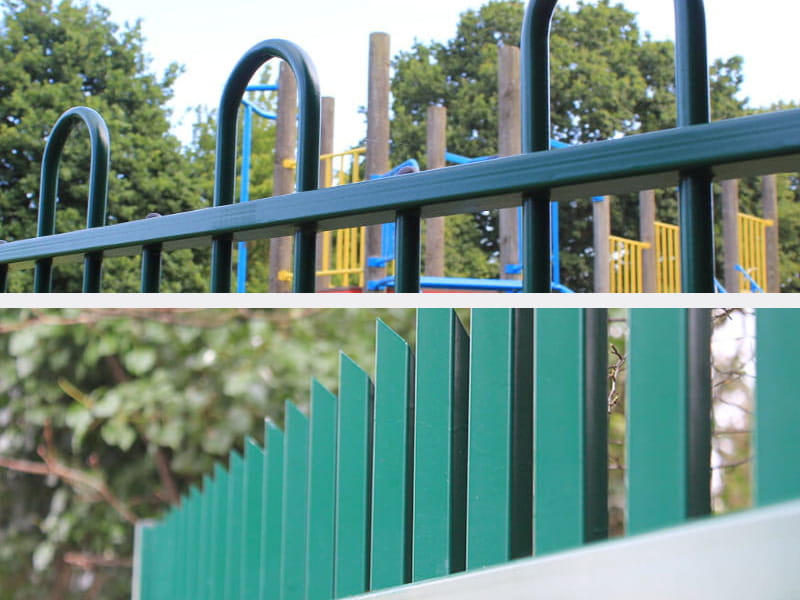 green-vertical-bar-fencing