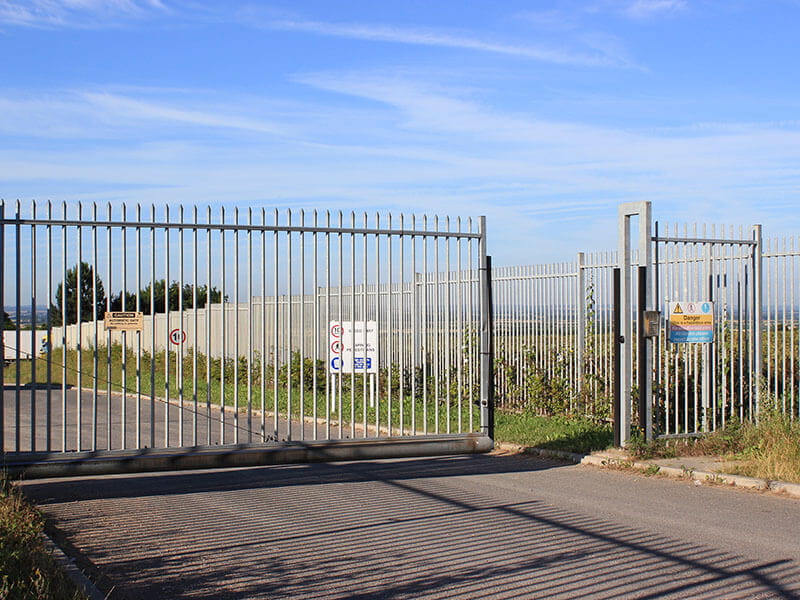 Lorry park gate and access control