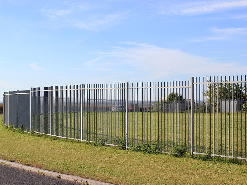 Lorry stop security fencing