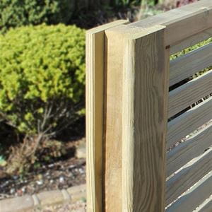 Timber slotted fence posts