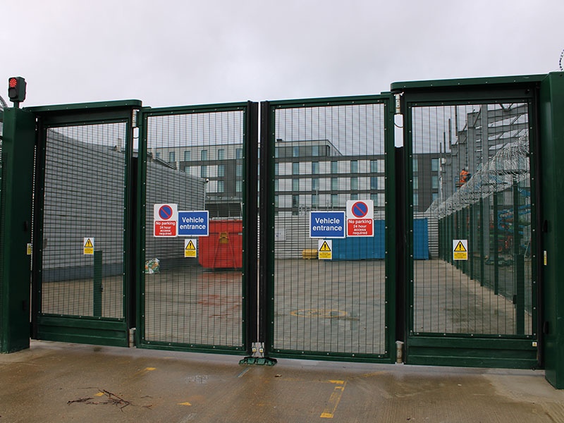 MOD site security fencing and gates