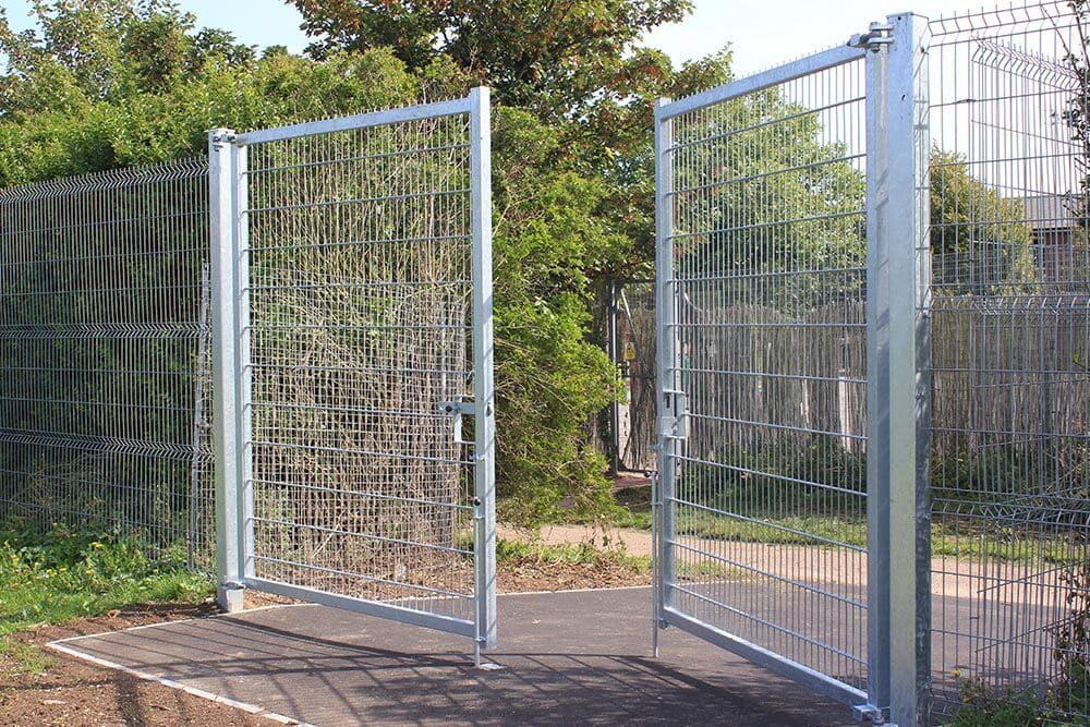 Double Leaf Galvanised Welded Mesh Gates