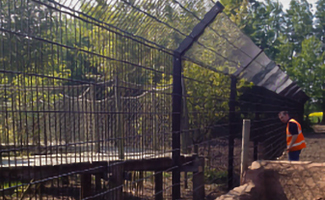 wild animal park fencing