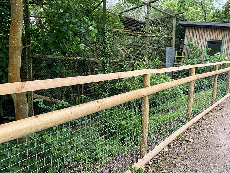 zoo standoff fencing
