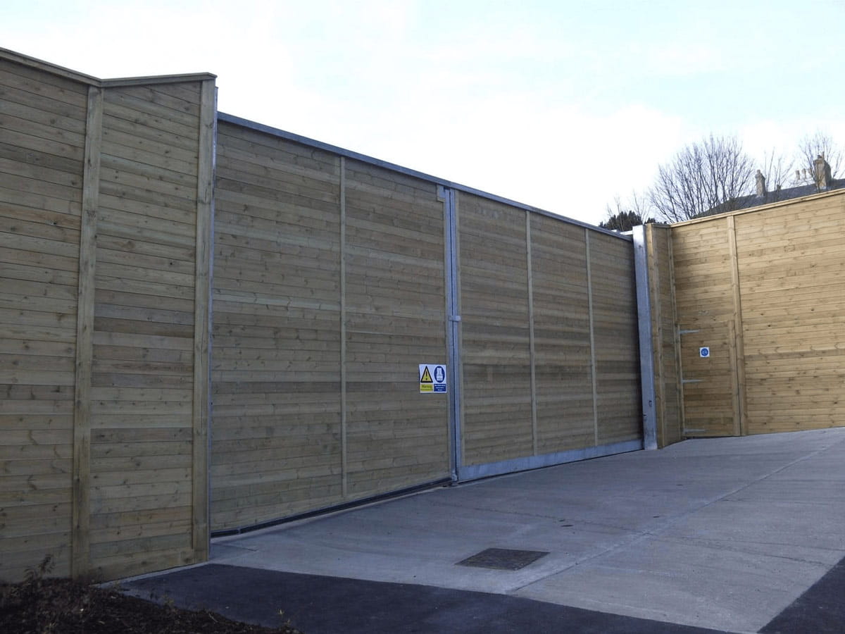 Timber Acoustic Double Leaf Gate
