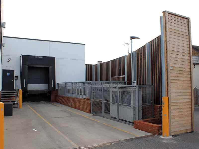 Acoustic Barrier Around Supermarket