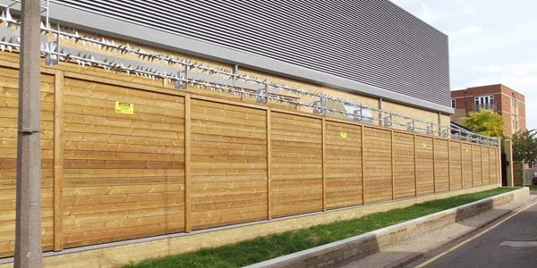 High security noise barrier