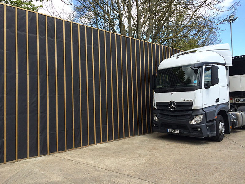 Absorptive acoustic barrier