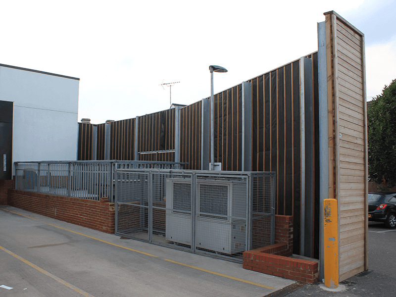 Absorptive acoustic barrier