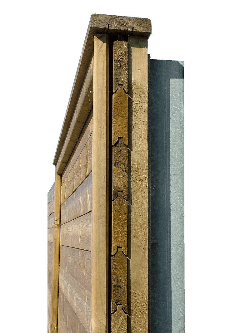 Jakoustic Commercial Highway Reflective Acoustic Barrier Side Profile