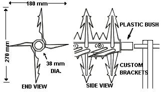 Cobra spike rotary