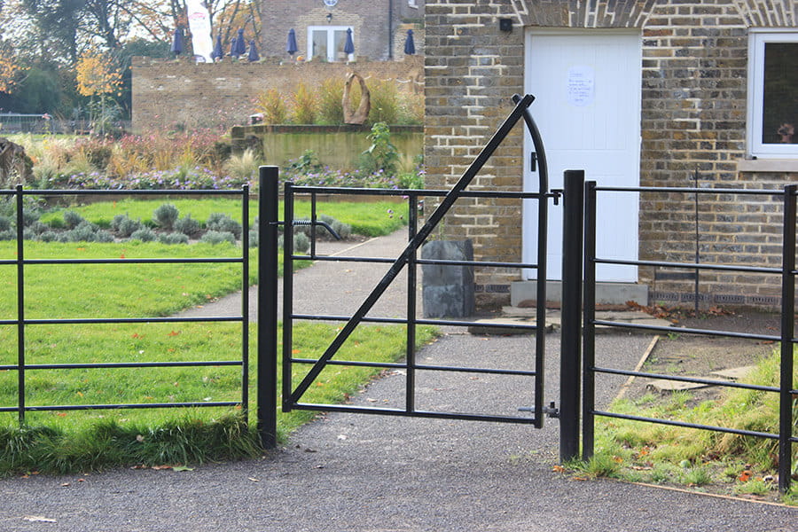 Estate railing gate RAl 9005 black
