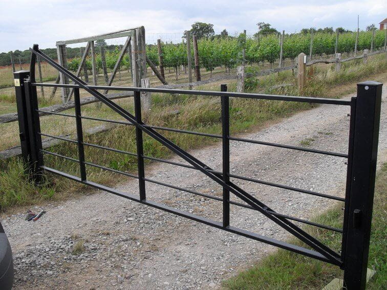Estate Railings Gate RAL 9005 black