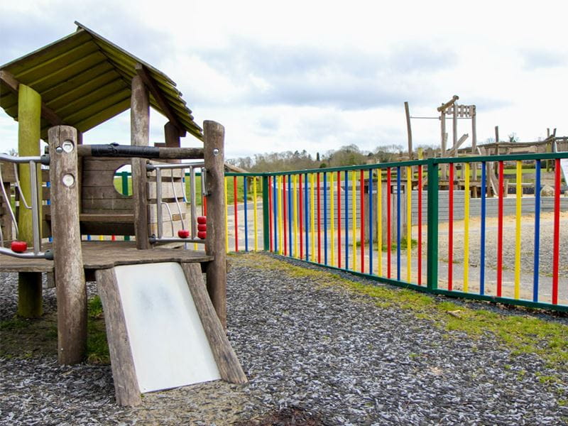 Metal Coloured Playground Fencing