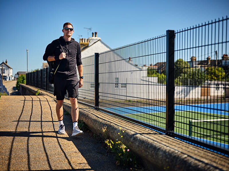 Rebound welded mesh sports fencing