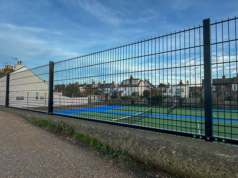 Tennis court fencing