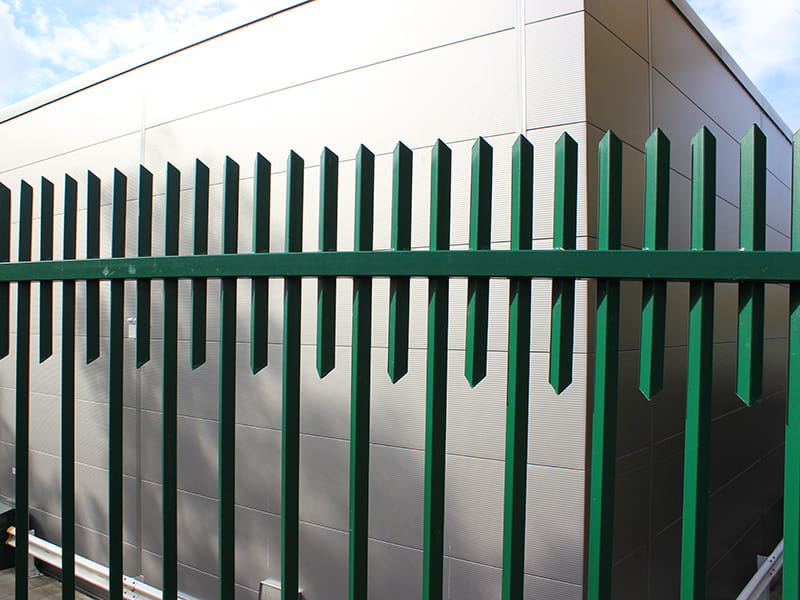 Double pale vertical bar railings