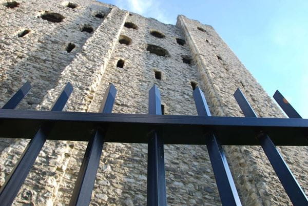 Black Barbican Perimeter Security Fencing