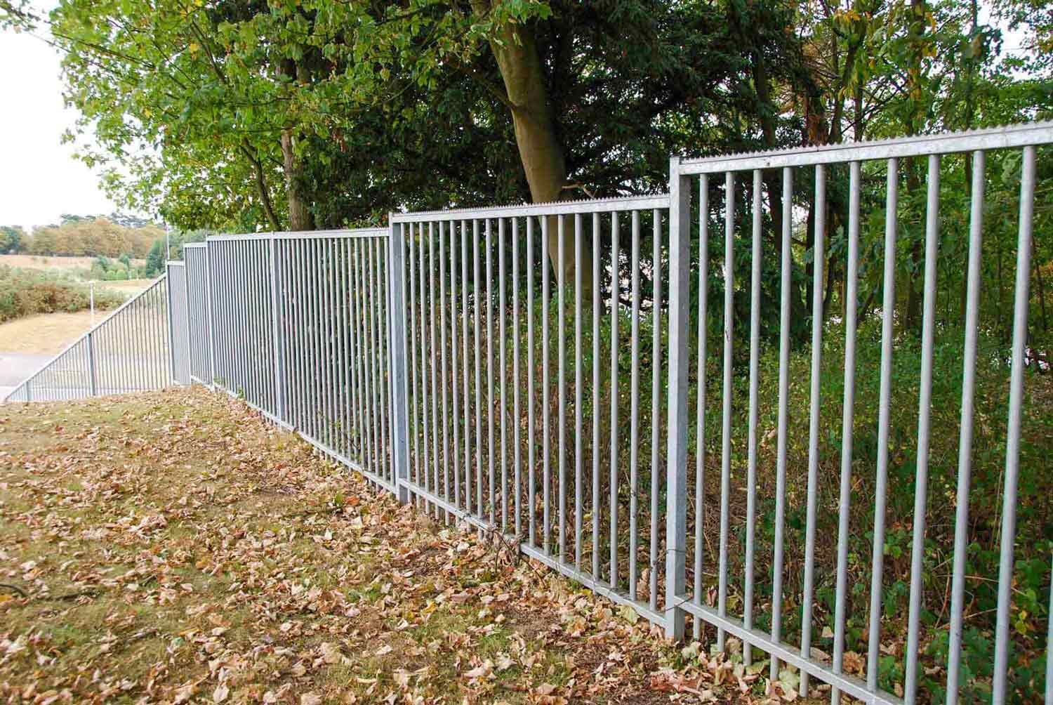Sentry Vertical Bar Fencing with Galvanised Finish