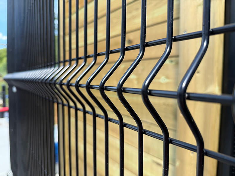 Black V Mesh Fencing