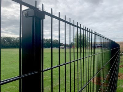 Black mesh fencing