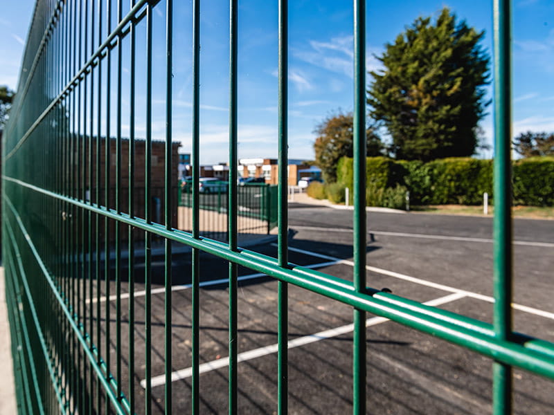 Double wire mesh security panels
