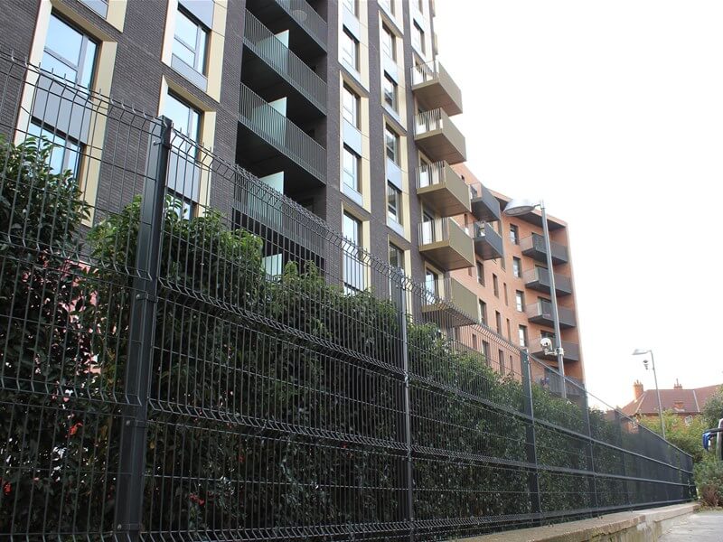 Welded mesh EuroGuard fencing for hotel