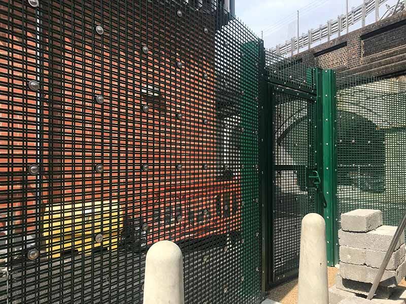 green welded mesh panels