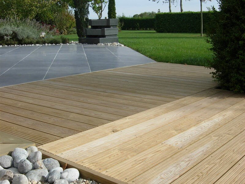 Decking in garden