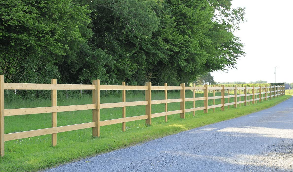 Post and Rail Timber Fencing