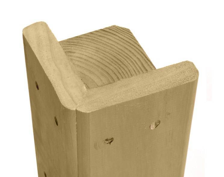 Slotted Corner Fence Post