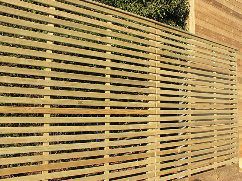 slatted contemporary panel