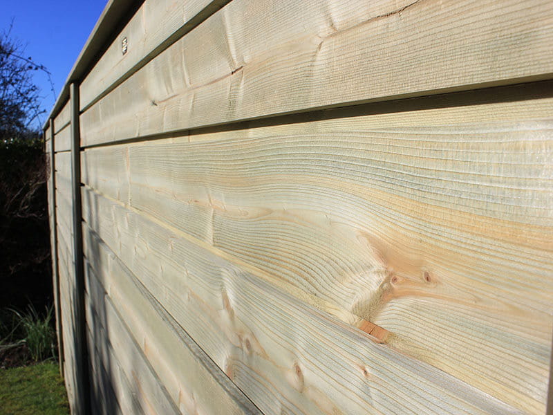 Solid timber fencing