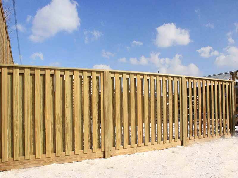 Storm panels in winter
