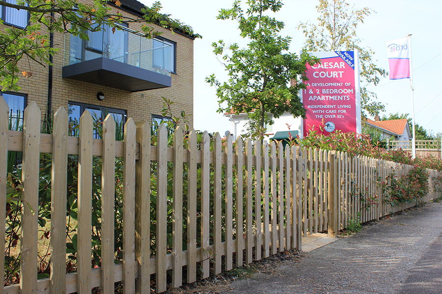 Commercial timber fencing