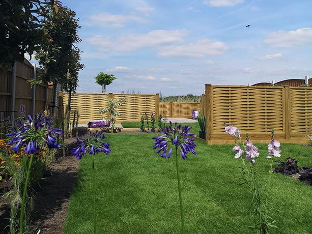 Woven fence panels garden screens