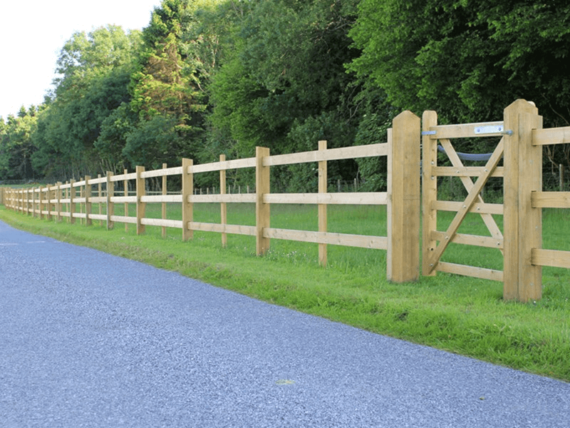 Commercial Timber Post  Rail Fencing