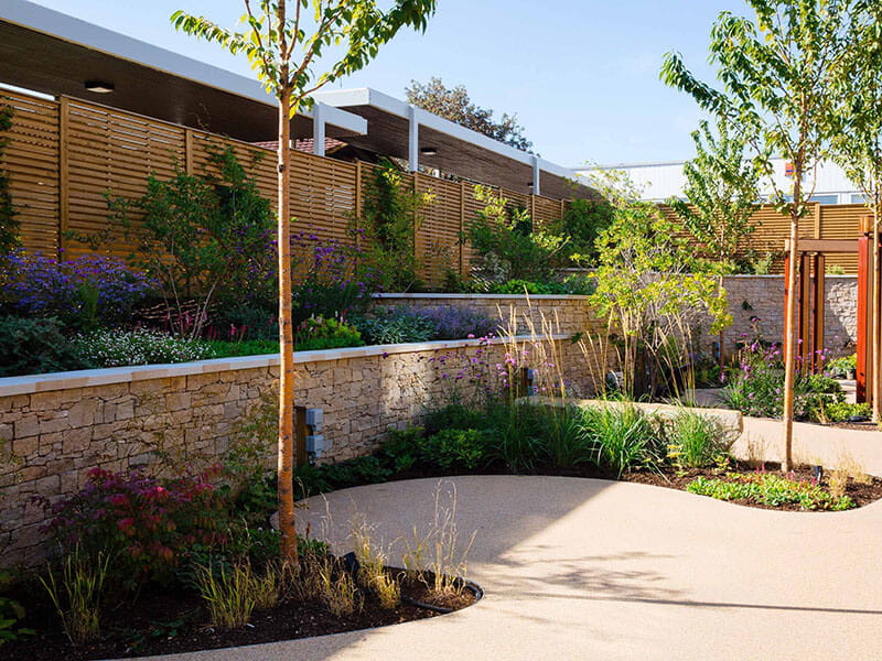 Timber hospital fencing