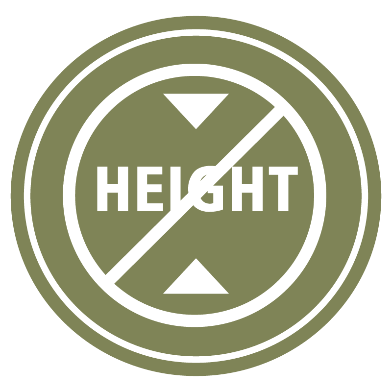 Not limited by height