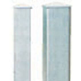 Static square metal bollards